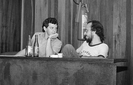 Na UFSC, com Adelmo Genro Filho (1981)